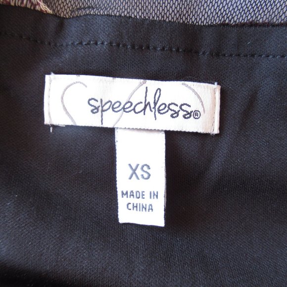 Speechless Junior Burgundy Dress XS - Picture 9 of 11